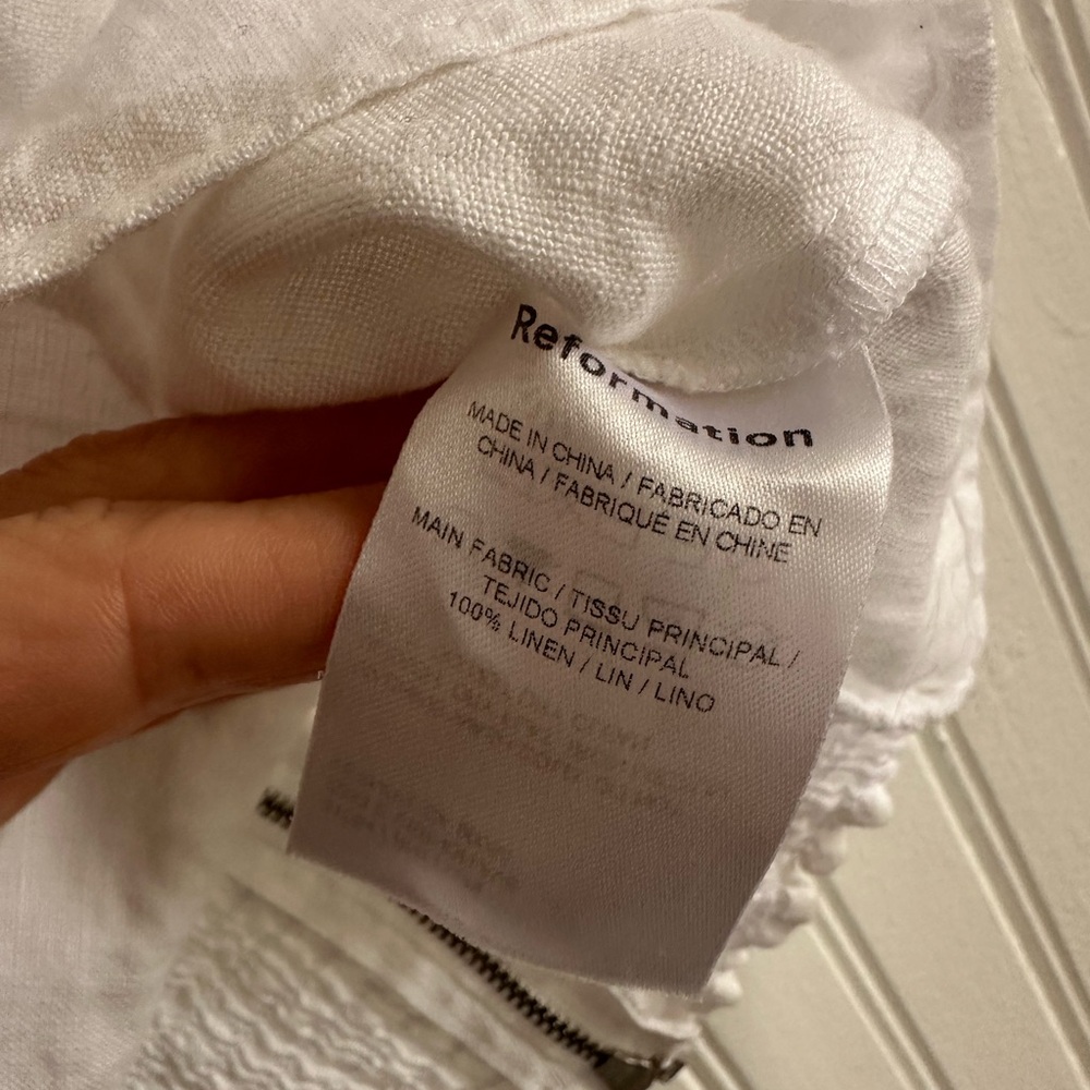 Reformation Rory Linen Blouse - Picture 6 of 6